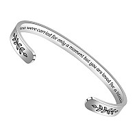 Btysun Memorial Gifts For Loss Of Loved One Son Daughter Bereavement Bracelets Cuff Stainless Steel Bracelets Quotes Engraved Gi