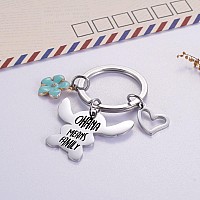 Ralukiia Stitch Keychain Ohana Means Family Key Ring Jewellery Gifts For Boys Girls Fans