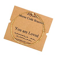 Joycuff You Are Loved Morse Code Bracelets For Women Girls Mother Daughter Friend Inspirational Motivational Encouragement Stian