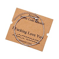 Joycuff I Love You Morse Code Bracelets For Women Girls Mother Daughter Friend Inspirational Motivational Encouragement Stianles