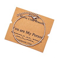 Joycuff You Are My Person Morse Code Bracelets For Women Girls Mother Daughter Friend Inspirational Motivational Encouragement S