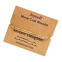 Joycuff Mother Daughter Gifts For Women Morse Code Bracelets For Women Mother Mom Mothers Day Birthday Christmas Stianless Steel