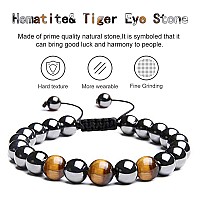 Triple Protection Bracelet For Protection Bring Luck And Prosperity Energy Healing Bracelet Relief Hematite Bracelet Set Tig