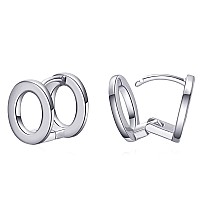 Initial Hoop Earrings For Women Silver Plated Letters O Initial Earrings Valentines Day Gifts For Women