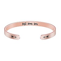 Joycuff Birthday Gifts For Mom Mother Inspirational Mothers Day Cuff Bracelet Best Mom Ever Mommy Christmas Rose Gold Jewelry M