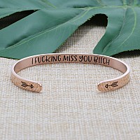 Joycuff Best Friends Gifts For Women Long Distance Gift Bracelet For Women Moving Away Rose Gold Jewelry Best Friend Bff Cuff Ha