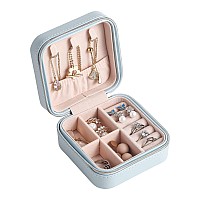 Casegrace Travel Jewelry Case Small Jewelry Box Portable Jewelry Travel Organizer Display Storage Case For Rings Earring Neckla