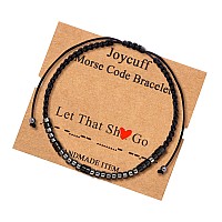 Joycuff Inspirational Graduation Gifts For Women Men Friends Morse Code Handmade Bracelet For Best Friend Classmates Daughter Ni