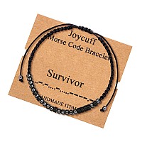 Joycuff Bracelets For Women Men Unique Funny Motivational Encouragement Empowerment Morse Code Gifts For Daughter Niece Coworker