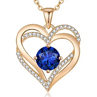 Louisa Secret Love Heart Birthstone Necklaces For Women 933 Sterling Silver Women Pendant Necklace Mothers Day Birthday Ann