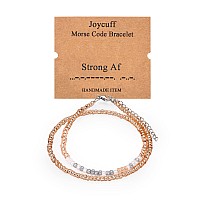 Joycuff Morse Code Bracelets Inspirational Gifts For Teen Girls Fashion Trendy Encouragement Empoverment Handmade Jewelry Birthd