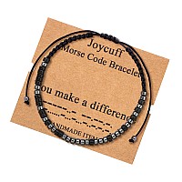 Joycuff You Make A Difference Morse Code Bracelet For Teacher Graduation Jewelry Gifts For Women Inspirational Class Of 2021 Sto