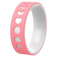 Thunderfit Silicone Wedding Rings For Men And Women Laser Printed Design 6Mm Width 2Mm Thick Moon Light Red Bwhite Size