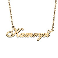 Huan Xun Dainty Customized Name Pendant Kamryn Necklace Jewelry Best Friends Birthday Gifts