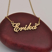 Huan Xun Dainty Customized Name Pendant Kamryn Necklace Jewelry Best Friends Birthday Gifts