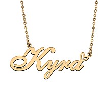 Huan Xun Dainty Customized Name Pendant Kyra Necklace Jewelry Best Friends Birthday Gifts