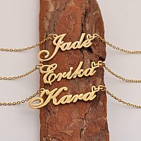 Huan Xun Dainty Customized Name Pendant Kyra Necklace Jewelry Best Friends Birthday Gifts