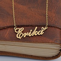 Huan Xun Dainty Customized Name Pendant Kyra Necklace Jewelry Best Friends Birthday Gifts