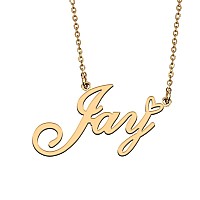 Huan Xun Custom My Name Pendant Necklace Customized Jewelry Gifts For My Girlfriend Jay