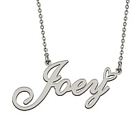 Huan Xun Silver Pendant Name Necklace Jewelry Personalized For My Bitchs Joey Birthday Gift