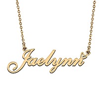 Huan Xun Custom My Name Pendant Necklace Customized Jewelry Gifts For My Girlfriend Jaelynn