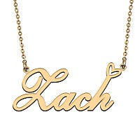 Huan Xun Heart Pendant Tiny Gold Initial Letter Customized Name Necklace Jewelry Gifts For Girls Zach