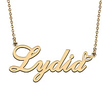 Huan Xun Dainty Customized Name Pendant Lydia Necklace Jewelry Best Friends Birthday Gifts