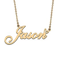 Huan Xun Custom My Name Pendant Necklace Customized Jewelry Gifts For My Girlfriend Jason