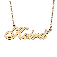 Huan Xun Dainty Customized Name Pendant Keira Necklace Jewelry Best Friends Birthday Gifts