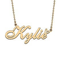 Huan Xun Dainty Customized Name Pendant Kylie Necklace Jewelry Best Friends Birthday Gifts