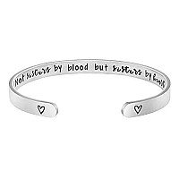 Joycuff Gift For Sister Women Best Friend Bracelet Bff Jewelry Our Roots Say Not Sisters By Blood But Sisters By Heart