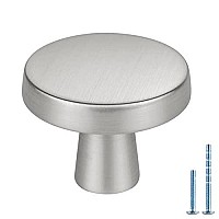 Homdiy Cabinet Door Knobs 50 Pack 114 Brushed Nickel Kitchen Cabinet Knobs Silver Door Knobs Drawer Knobs For Bathroom And Woo