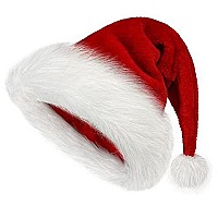 Bsvi Christmas Hat Xmas Hat Holiday For Adults Unisex Santa Hat For Party Supplies 1Pcs