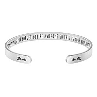 Funny Gifts For Women Inspirational Bangle For Her Birthday Gifts For Women Sister Daughter Best Friend Wife Girlfriend Bracelet