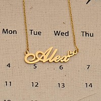 Huan Xun Custom Made Any Choker Name Necklace Personalized With Heart For Boys Girls Talia