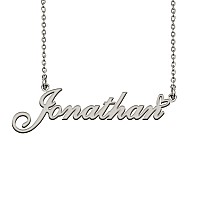 Heart Name Necklace For Women Silver Jonathan Ideal