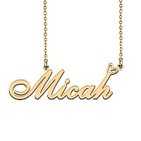 Huan Xun Customized Nameplate Necklace Charm Jewelry For Mom Micah