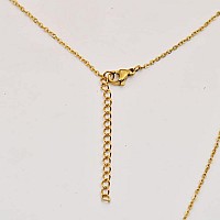 Huan Xun 18K Gold Plated Name Necklace Adrian For Women Heart Pendant Jewelry Gifts