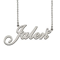 Heart Name Necklace For Women Silver Jalen Ideal