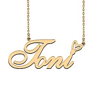 Huan Xun Custom Made Any Choker Name Necklace Personalized With Heart For Boys Girls Toni