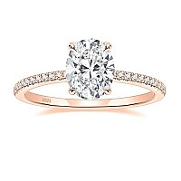 Eamti 3Ct 925 Sterling Silver Engagement Rings Oval Cut Cubic Zirconia Cz Wedding Promise Rings For Her Stunning Wedding Bands F