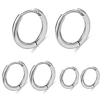 Micuco Small Huggie Hoop Earrings For Women Tiny Cartilage Hoop Earrings For Men Helix Daith Tragus Ear Hugging Hoop Earrings Wh