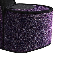 Benjara Decorative High Heel Shoe Jewelry Box with 3 Hooks and Storage, Purple