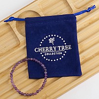 Cherry Tree Collection Small Medium Large Sizes Gemstone Beaded Bracelets For Women Men And Teens 4Mm Round Beads Ame