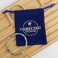 Cherry Tree Collection Small Medium Large Sizes Gemstone Beaded Bracelets For Women Men And Teens 4Mm Round Beads Bur