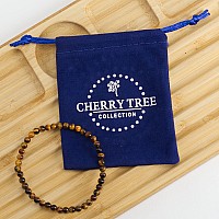 Cherry Tree Collection Small Medium Large Sizes Gemstone Beaded Bracelets For Women Men And Teens 4Mm Round Beads Tig