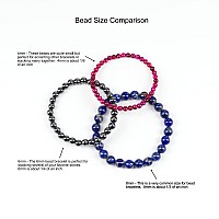 Cherry Tree Collection Small Medium Large Sizes Gemstone Beaded Bracelets For Women Men And Teens 4Mm Round Beads Tig