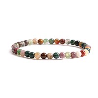 Cherry Tree Collection Small Medium Large Sizes Gemstone Beaded Bracelets For Women Men And Teens 4Mm Round Beads Ind