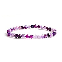 Cherry Tree Collection Small Medium Large Sizes Gemstone Beaded Bracelets For Women Men And Teens 4Mm Round Beads Lac