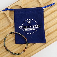 Cherry Tree Collection Small Medium Large Sizes Gemstone Beaded Bracelets For Women Men And Teens 4Mm Round Beads Ind